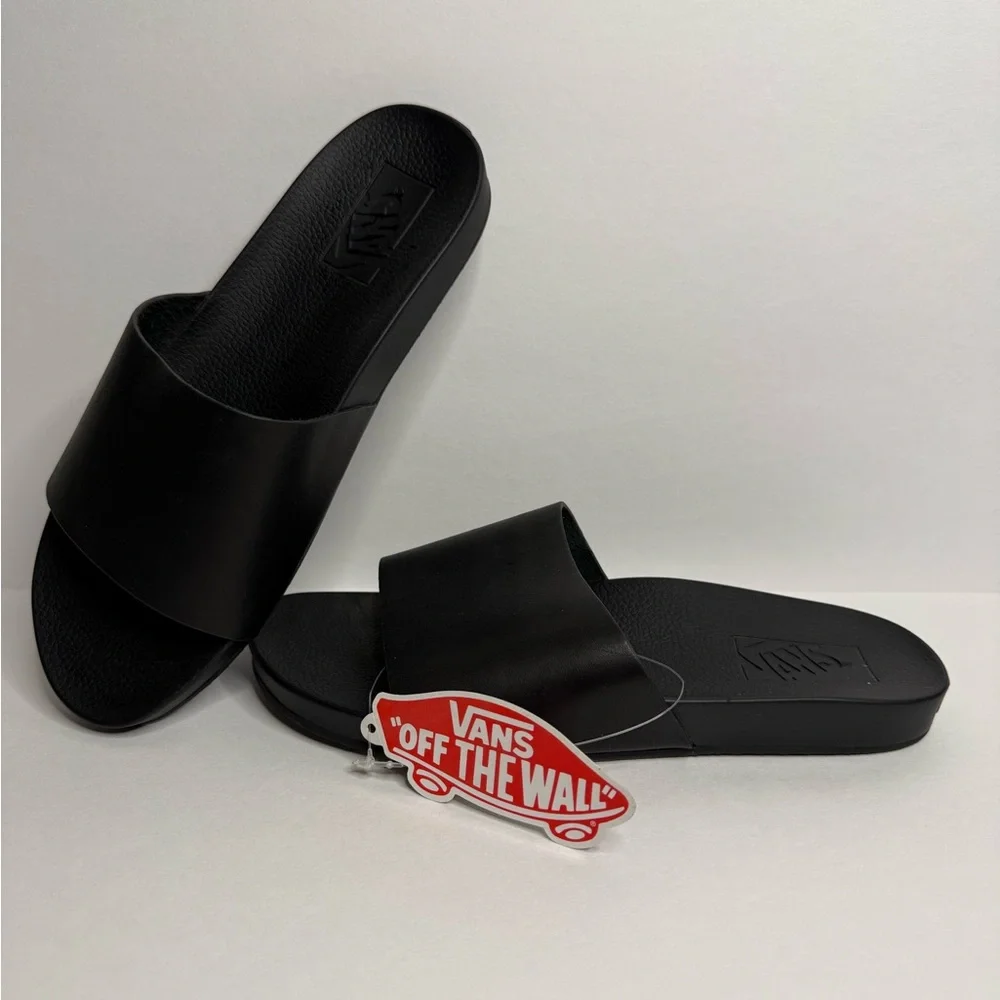 Vans Classic Black Slide Sandals - Picture 2 of 4